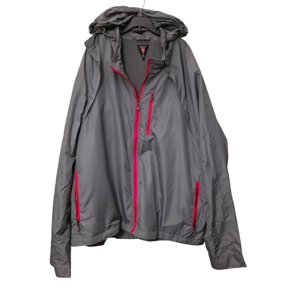 Scottevest SeV Windbreaker Jacket 3XL Grey Tropiformer Travel Convertible Vest